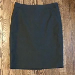 The Limited Olive Green Pencil Skirt